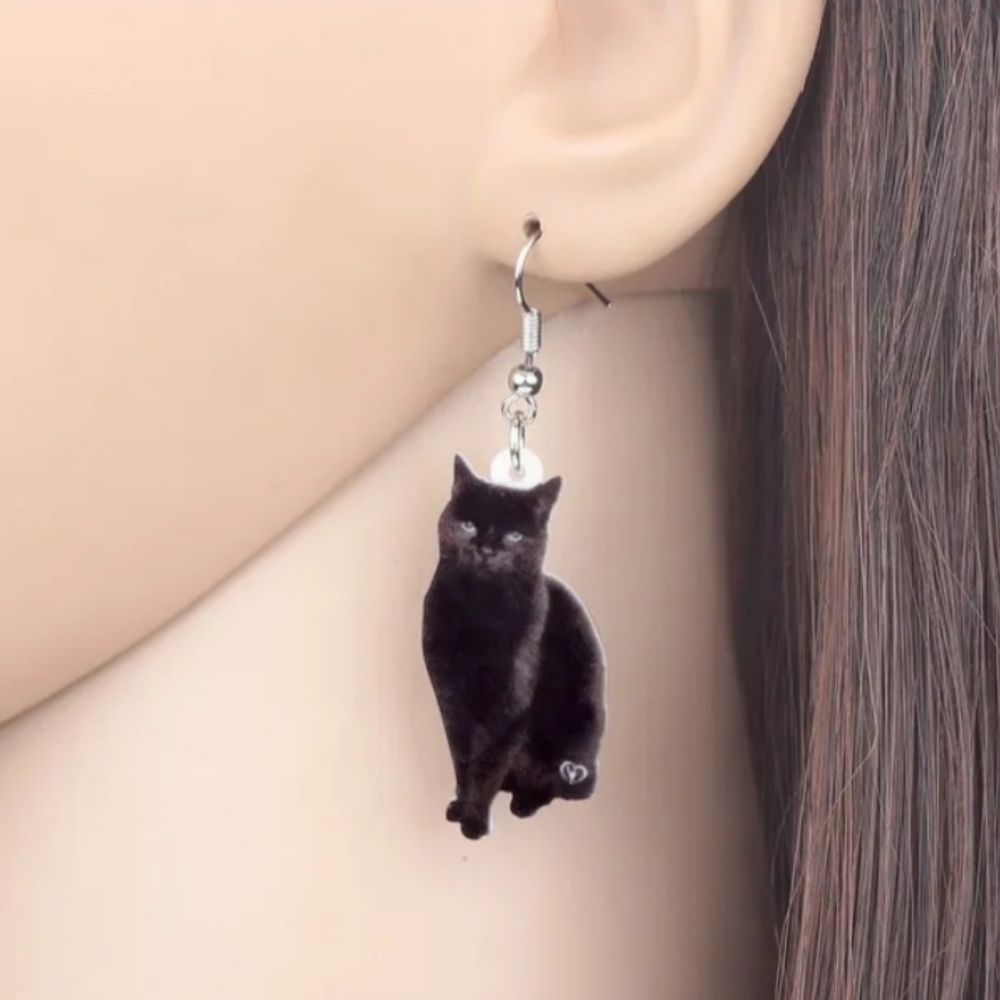 Darling DANGLES of BLACK CAT Earrings